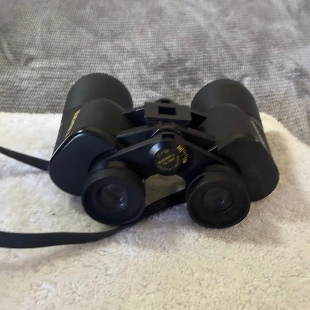 Bushnell 12x50 13-1250 Black Binoculars with Neck Strap Outdoor Bird Watching